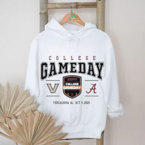 Official Alabama Crimson Tide Vs Vandy Commodores 2025 College Gameday Tuscaloosa, Al Oct 4 Shirt