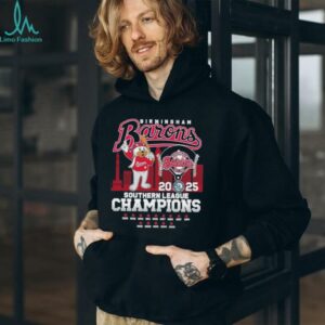 Official Birmingham Barons Mascot 2025 Southern League Champions Shirt