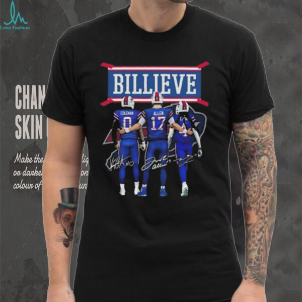 Official Buffalo Bills Billieve Coleman Allen And Cook Signatures 2025 Shirt