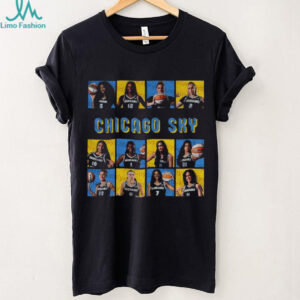 Official Chicago Sky Basketball WNBA 2025 Playoffs poster t shirt