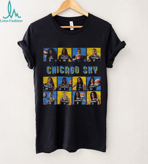 Official Chicago Sky Basketball WNBA 2025 Playoffs poster t shirt