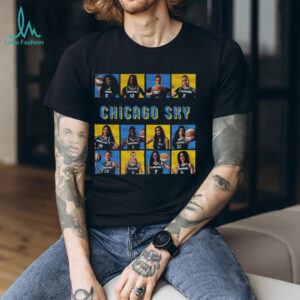 Official Chicago Sky Basketball WNBA 2025 Playoffs poster t shirt