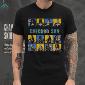 Official Chicago Sky Basketball WNBA 2025 Playoffs poster t shirt