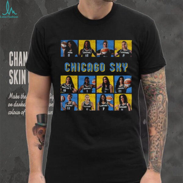 Official Chicago Sky Basketball WNBA 2025 Playoffs poster t shirt