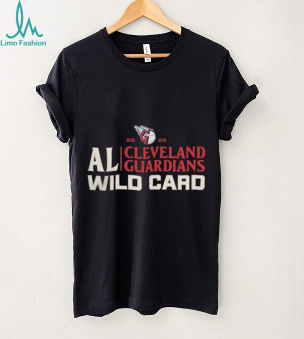 Official Cleveland Guardians 2025 AL Wild Card Postseason Celebration Shirt