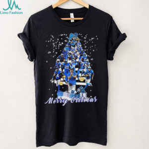 Official Detroit Lions Merry Gritmas Merry Christmas Tree 2025 Shirt