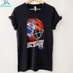 Official Edmonton Oilers 2025 NHL Hockey helmet graphic shirt