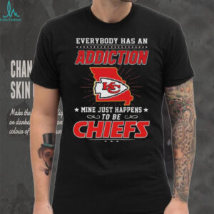 Official Everybody Has An Addiction Mine Just Happens To Be Kansas City Chiefs Maps Shirt