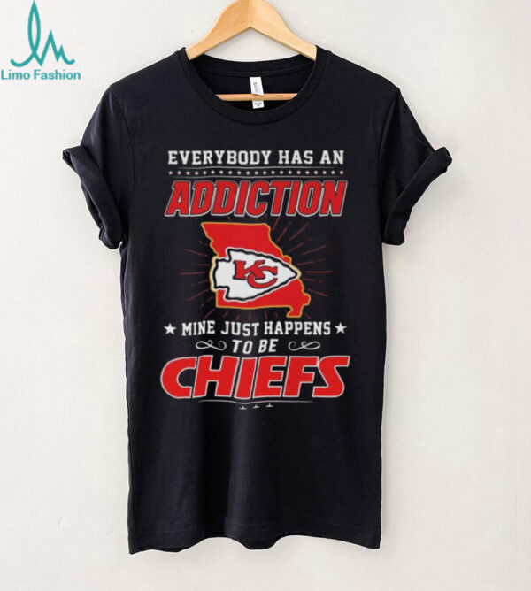 Official Everybody Has An Addiction Mine Just Happens To Be Kansas City Chiefs Maps Shirt