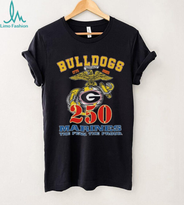Official Georgia Bulldogs 1775 2025 2025 Marines The Few The Proud Shirt