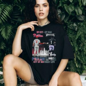 Official Harper And Hurts My City My Team Philadelphia City Of brotherly Love Signatures 2025 Shirt