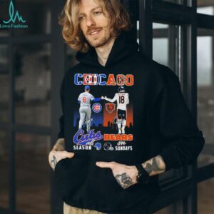 Official Ian Happ X Caleb Williams Chicago Cubs All Season Chicago Bears On Sundays Signatures T shirts
