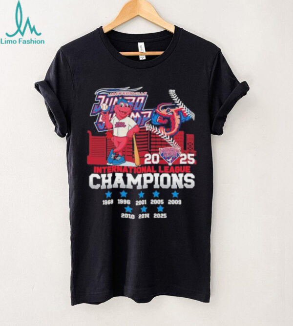 Official Jacksonville Jumbo Shrimp Mascot 2025 International League Champions Shirt