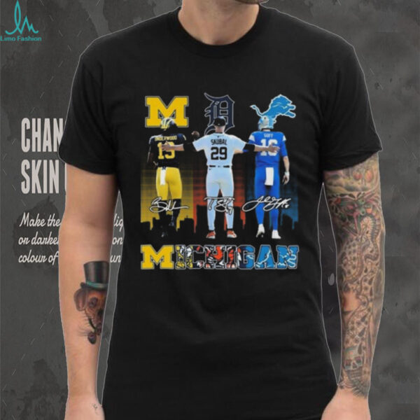 Official Michigan City Sports Players Underwood Skybal And Goff Signatures 2025 Shirt