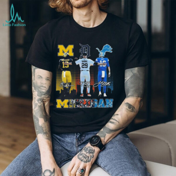 Official Michigan City Sports Players Underwood Skybal And Goff Signatures 2025 Shirt