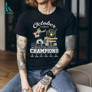 Official Milwaukee Brewers Mascot October Postseason 2025 NL Central Champions 2011 2925 Shirt