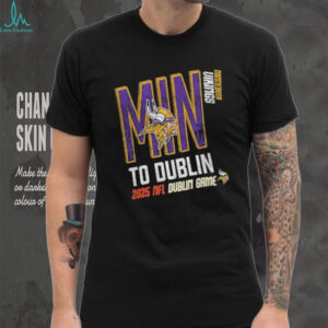 Official Minnesota Vikings To Dublin Ireland 2025 NFL Dublin Game T Shirt
