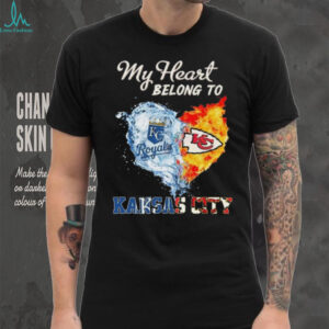 Official My Heart Belong To Kansas City Royals X Kansas City Chiefs 2025 Shirt