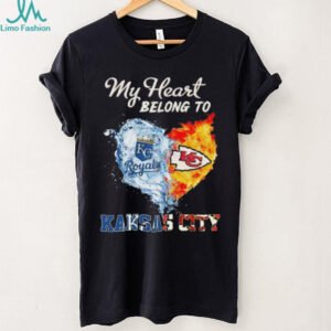 Official My Heart Belong To Kansas City Royals X Kansas City Chiefs 2025 Shirt