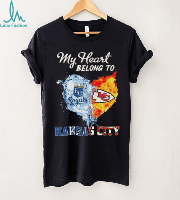 Official My Heart Belong To Kansas City Royals X Kansas City Chiefs 2025 Shirt
