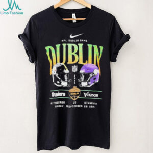 Official Nike NFL Dublin Game Ireland Pittsburgh Steelers Vs Minnesota Vikings Shirt