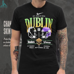 Official Nike NFL Dublin Game Ireland Pittsburgh Steelers Vs Minnesota Vikings Shirt