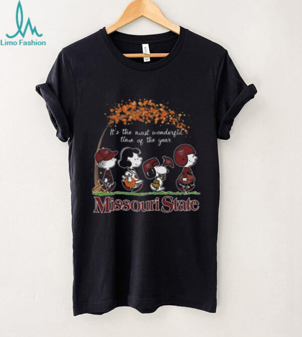 Official Peanuts It’s The Most Wonderful Time Of The Year Missouri State Shirt