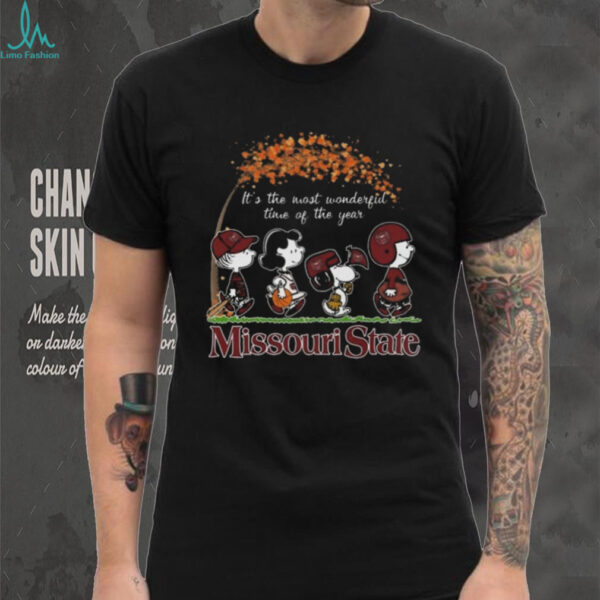 Official Peanuts It’s The Most Wonderful Time Of The Year Missouri State Shirt