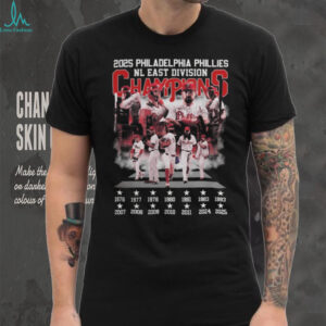 Official Philadelphia Phillies 2025 NL East Division Champions Road To October 1976 2025 Shirt