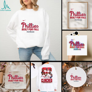 Official Philadelphia Phillies Built For Fall 2025 MLB Postseason 2 sided shirt