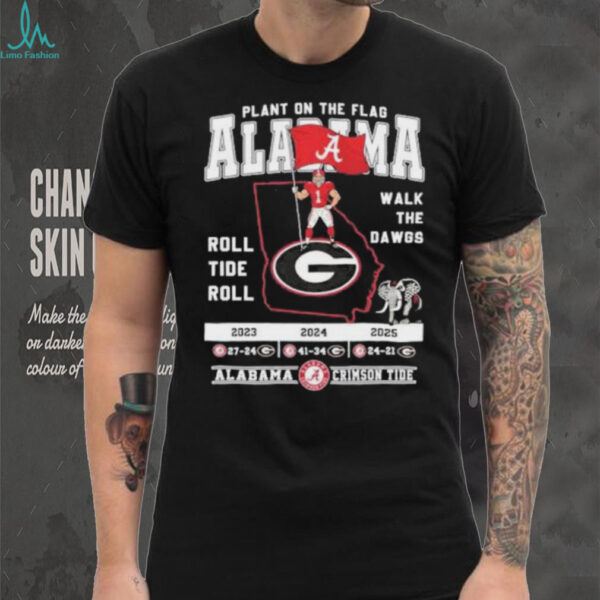 Official Plan On The Flag Alabama Walk The Dawgs Shirt
