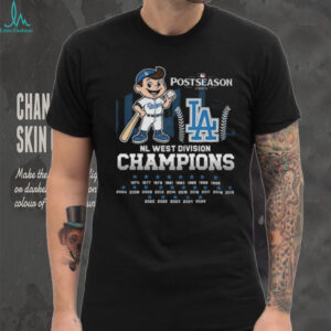Official Postseason 2025 Los Angeles Dodgers Mascot NL West Champions Shirt