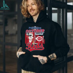 Official Postseason 2025 October Baseball Cincinnati Reds Mascot Shirt