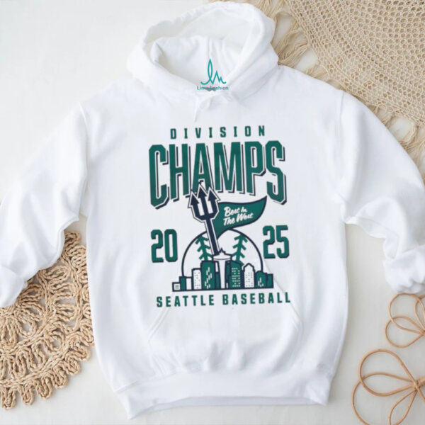 Official Seattle Baseball 2025 Division Champions Best In The West T Shirt