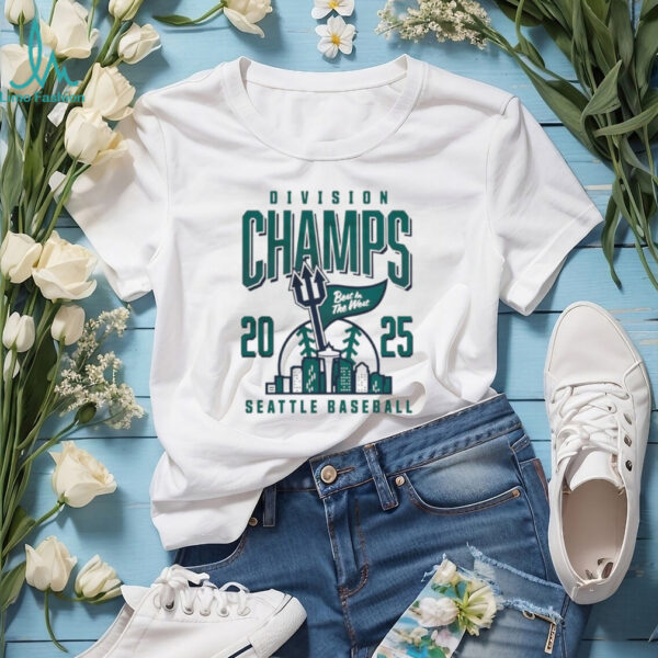 Official Seattle Baseball 2025 Division Champions Best In The West T Shirt