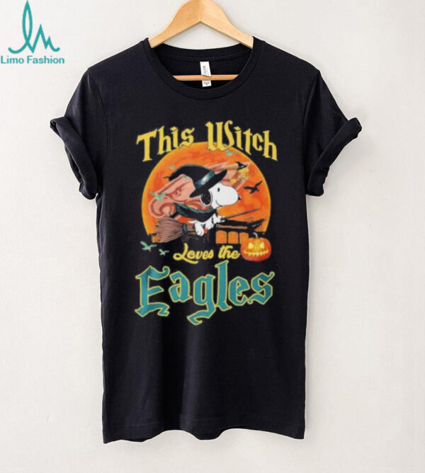 Official Snoopy This Witch Loves The Eagles Shirt