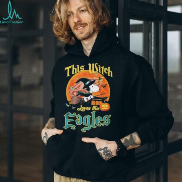 Official Snoopy This Witch Loves The Eagles Shirt