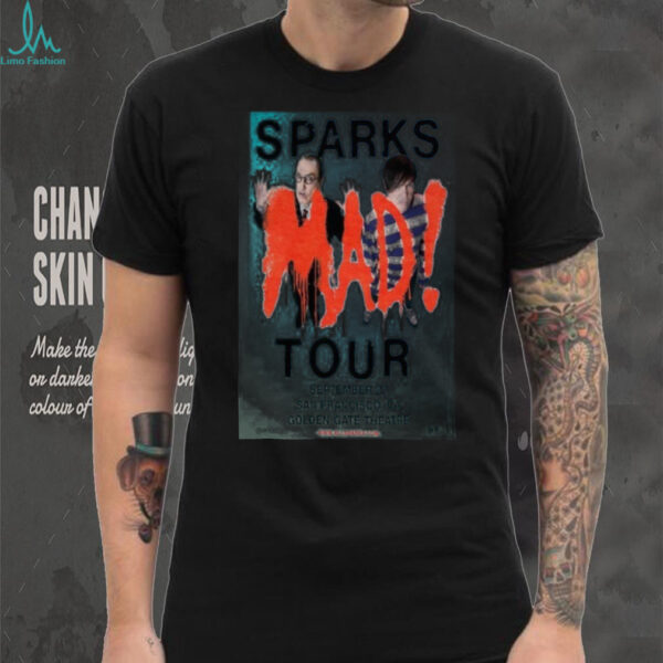Official Sparks Madi Golden Gate Theatre Sept 27 202 Concert Poster Shirt