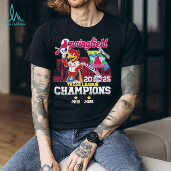 Official Springfield Cardinals Mascot 2025 Texas League Champions Shirt