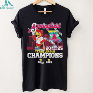 Official Springfield Cardinals Mascot 2025 Texas League Champions Shirt