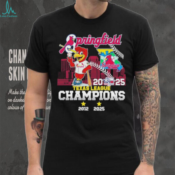 Official Springfield Cardinals Mascot 2025 Texas League Champions Shirt