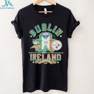 Official Steelers Vs Vikings 2025 NFL Dublin Ireland Regular Season Game T Shirt