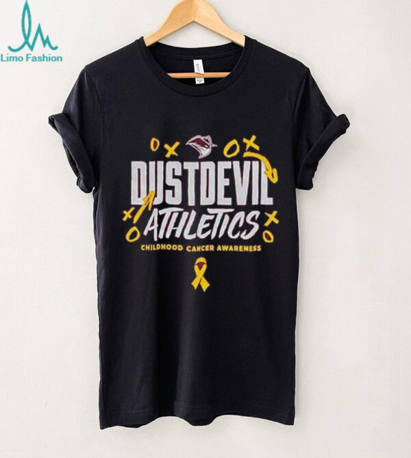 Official TAMIU Dust Devils Athletics Childhood Cancer Awareness Shirt