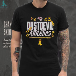 Official TAMIU Dust Devils Athletics Childhood Cancer Awareness Shirt