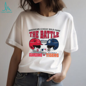 Official The Battle Cleveland Guardians Vs Detroit Tigers 2025 MLB AL Wild Card Matchup T Shirt