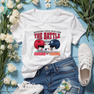 Official The Battle Cleveland Guardians Vs Detroit Tigers 2025 MLB AL Wild Card Matchup T Shirt