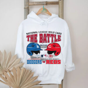 Official The Battle Los Angeles Dodgers Vs Cincinnati Reds 2025 MLB NL Wild Card Matchup T Shirt