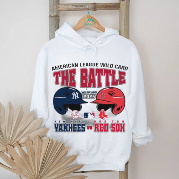 Official The Battle New York Yankees Vs Boston Red Sox 2025 MLB AL Wild Card Matchup T Shirt
