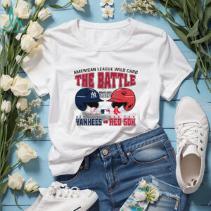 Official The Battle New York Yankees Vs Boston Red Sox 2025 MLB AL Wild Card Matchup T Shirt