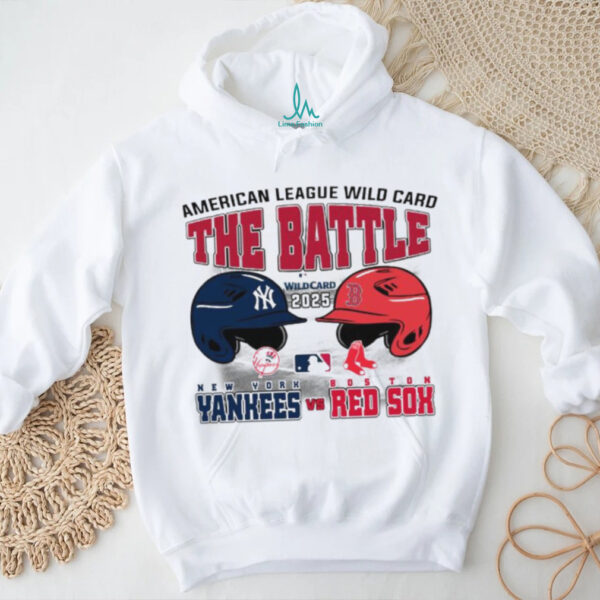Official The Battle New York Yankees Vs Boston Red Sox 2025 MLB AL Wild Card Matchup T Shirt